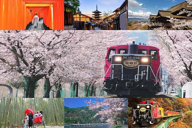 Sagano Romantic Train & Arashiyama, Kiyomizudera, Fushimi Inari Taisha Day Tour - Booking Information
