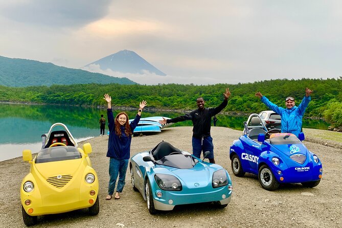 Cute & Fun E-Car Tour Following Guide Around Lake Kawaguchiko - E-Car Tour Overview